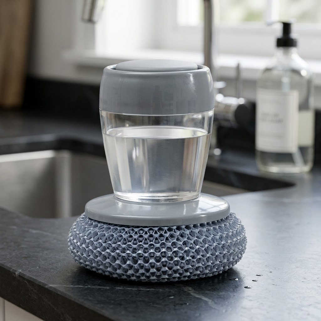 Liquid Adding Pot Washing Brush